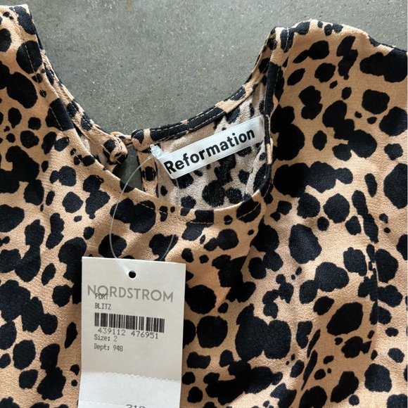 Reformation Zelda leopard print midi dress - Picture 4 of 6